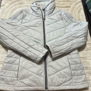Guess L Women's Quilted Jacket - Light Gray